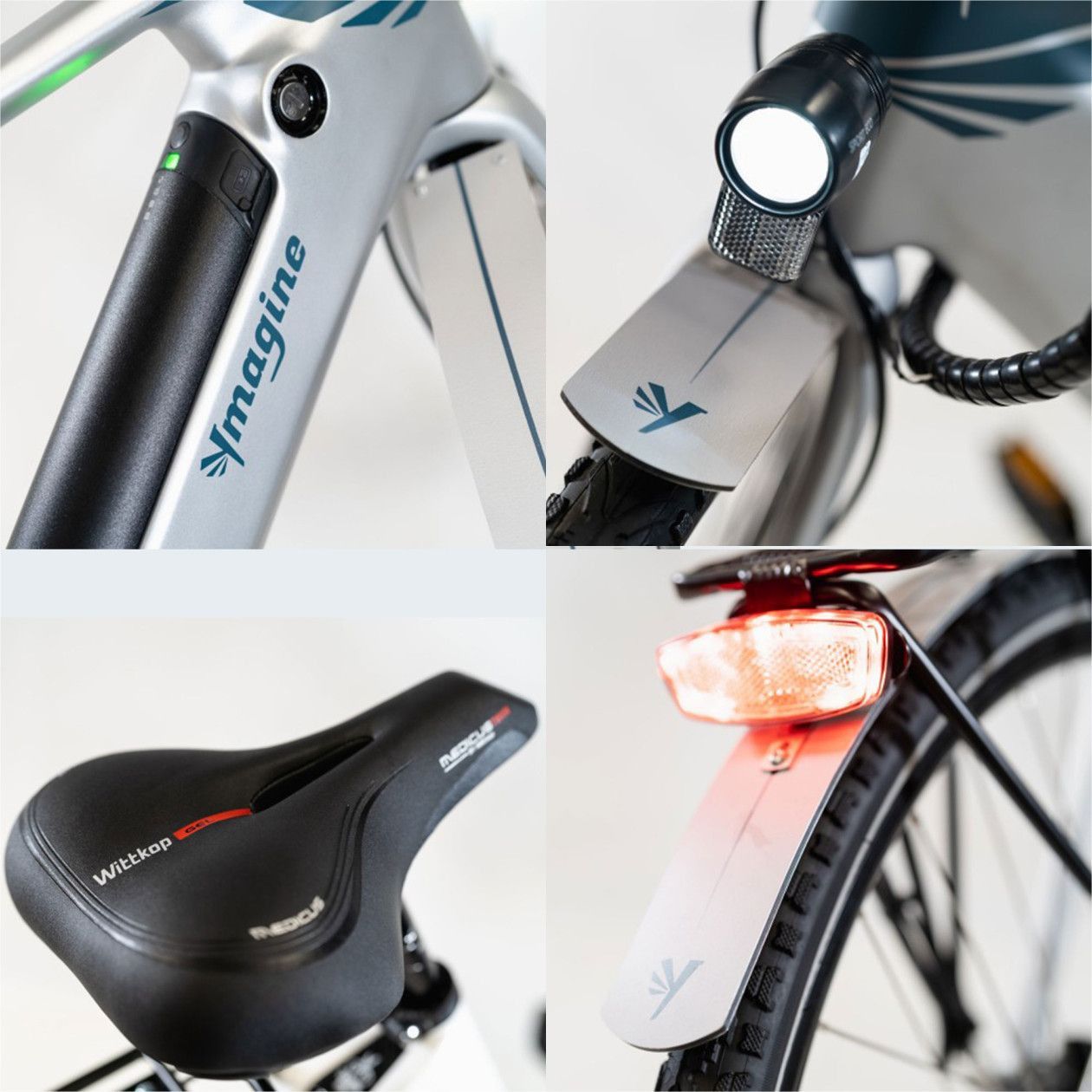 Vélo électrique Vadrouilleur 21.1 - Full carbone - Autonomie 100Km - Gris