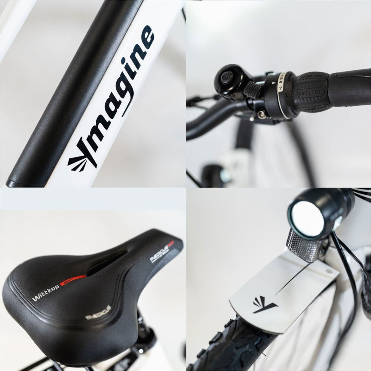 Vélo électrique Vadrouilleur 21.1 - Full carbone - Autonomie 100Km - Blanc