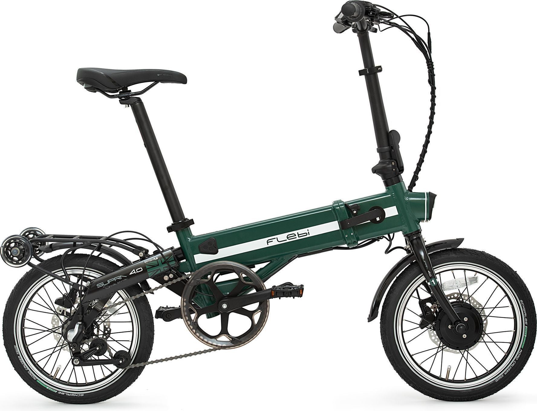 Vélo électrique pliant Supra 4.0 British Green | Roues 16