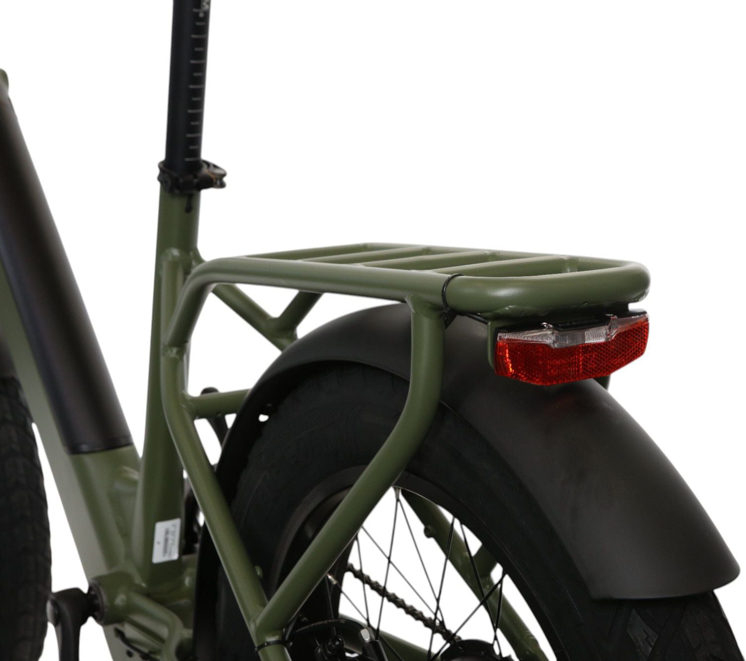 Vélo Cargo Shortail Électrique Bicyklet Shimano Altus 7V 670 Wh 20'' Vert Kaki