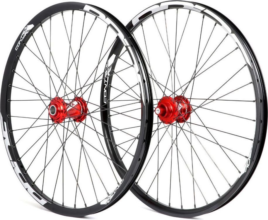 Paire de Roues Pride Control V1 Cruiser 36H Moyeu Rouge Disque