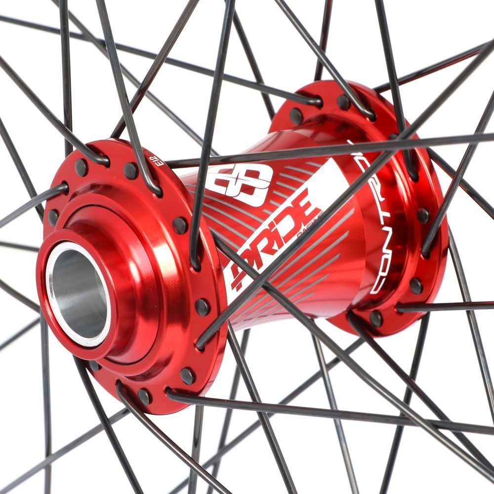 Paire de Roues Pride Control V1 Cruiser 36H Moyeu Rouge Disque