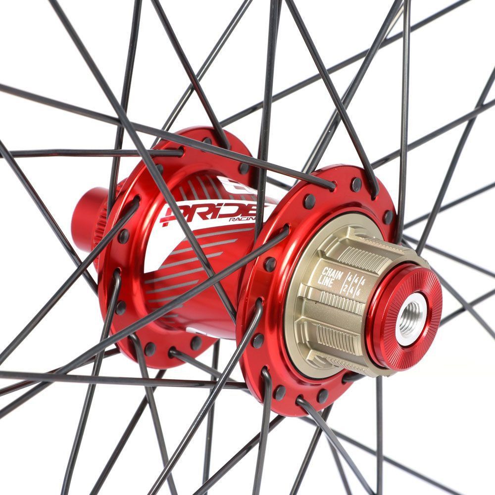 Paire de Roues Pride Control V1 Cruiser 36H Moyeu Rouge Disque