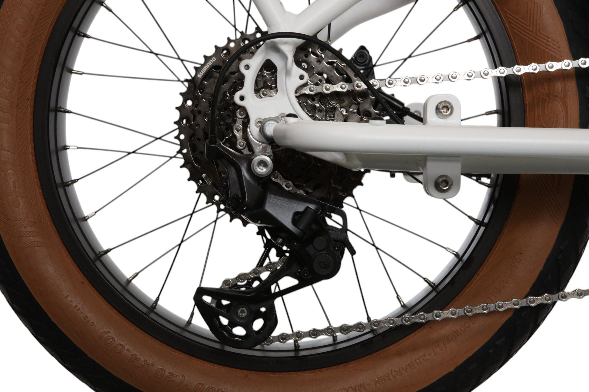 Vélo Cargo Longtail Électrique Bicyklet Shimano Deore 10V 670 Wh 20'' Blanc