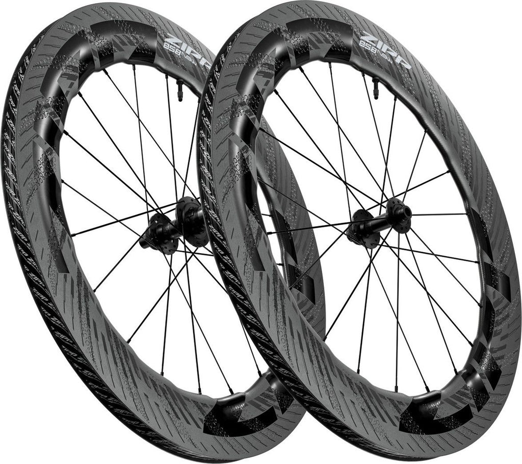 Paire de Roues Zipp 858 NSW Tubeless Disc 700c | 12x100 - 12x142mm | Centerlock