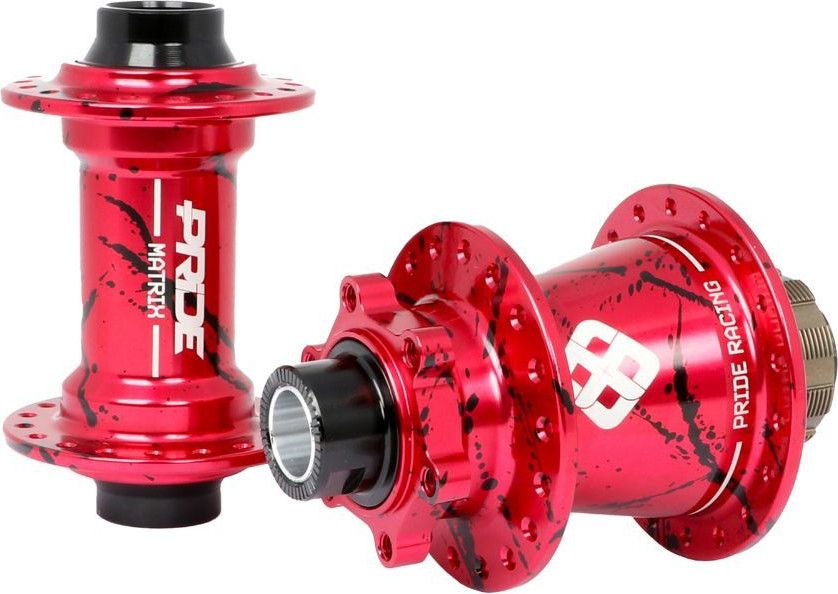 Moyeux Pride Matrix Splash 28h Rouge 10/15mm