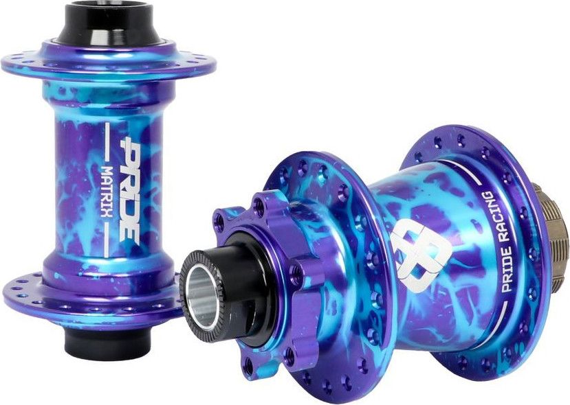 Moyeux Pride Matrix Splash 28h Bleu Violet 10/15mm