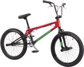 Vélo BMX en aluminium adulte TRICKY AL rouge 20 pouces 10.9 kg