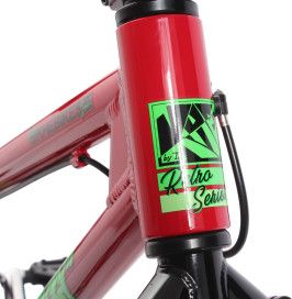 Vélo BMX en aluminium adulte TRICKY AL rouge 20 pouces 10.9 kg