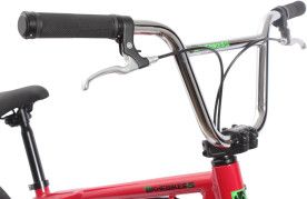 Vélo BMX en aluminium adulte TRICKY AL rouge 20 pouces 10.9 kg