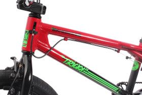 Vélo BMX en aluminium adulte TRICKY AL rouge 20 pouces 10.9 kg