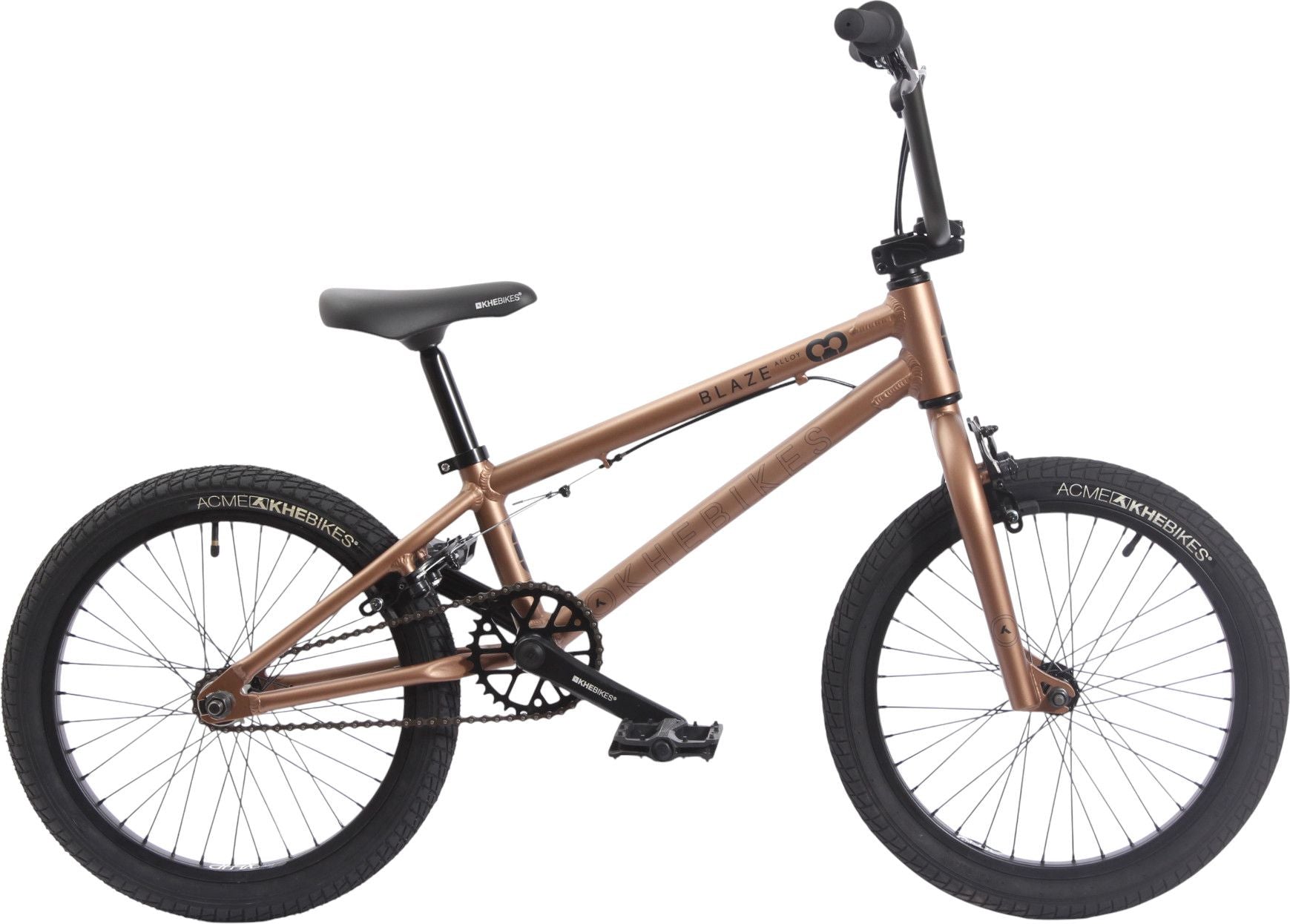 BMX 18 pouces KHE BLAZE AL enfant or cadre alu 9.3kg léger solide