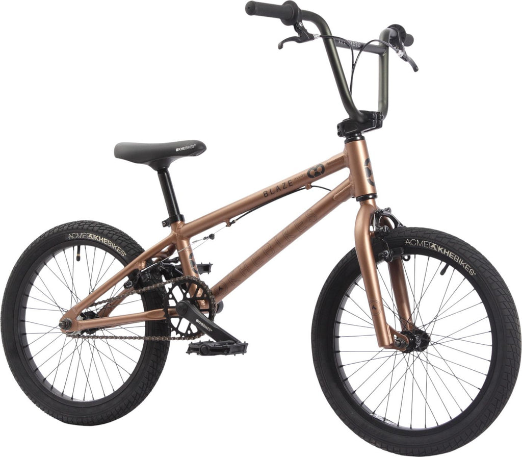 BMX 18 pouces KHE BLAZE AL enfant or cadre alu 9.3kg léger solide