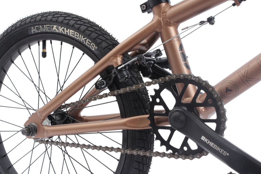 BMX 18 pouces KHE BLAZE AL enfant or cadre alu 9.3kg léger solide