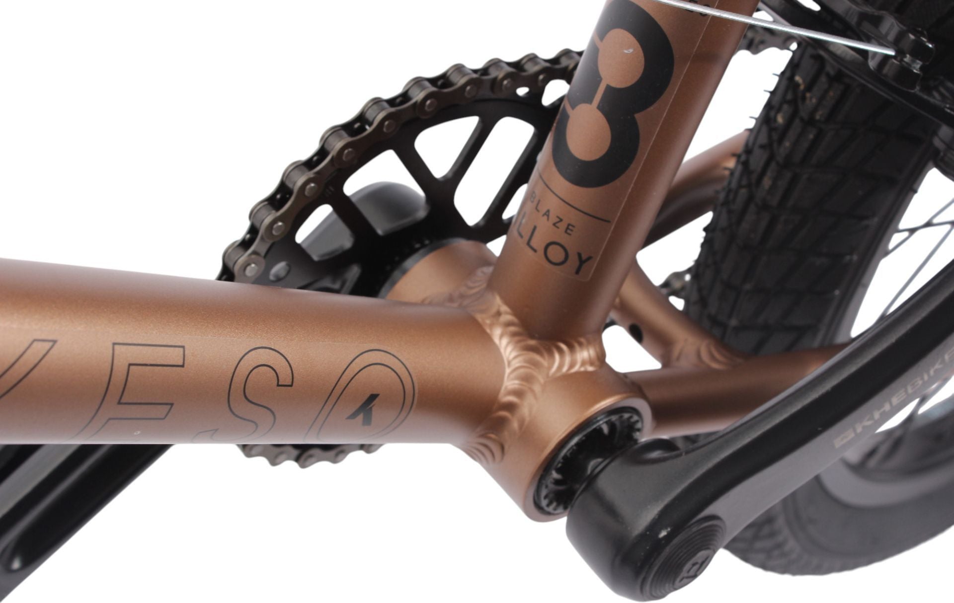 BMX 18 pouces KHE BLAZE AL enfant or cadre alu 9.3kg léger solide