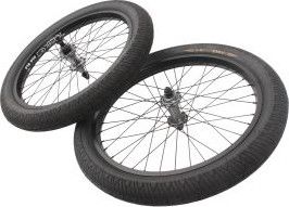 Jeu de roues BMX avec pneus KHE MAC3 20 pouces 14 mm / 10 mm S/B