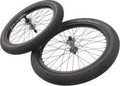 Jeu de roues BMX avec pneus KHE MAC3 20 pouces 14 mm / 10 mm S/B