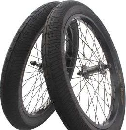 Jeu de roues BMX avec pneus KHE MAC3 20 pouces 14 mm / 10 mm S/B