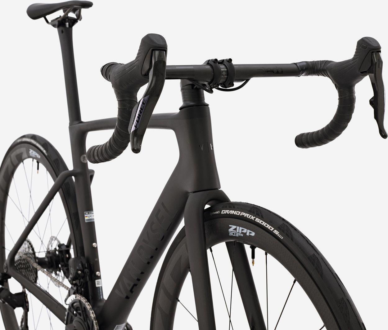 Vélo de Route Van Rysel RCR Pro Sram Force AXS 12V 700 mm Noir Carbon Raw