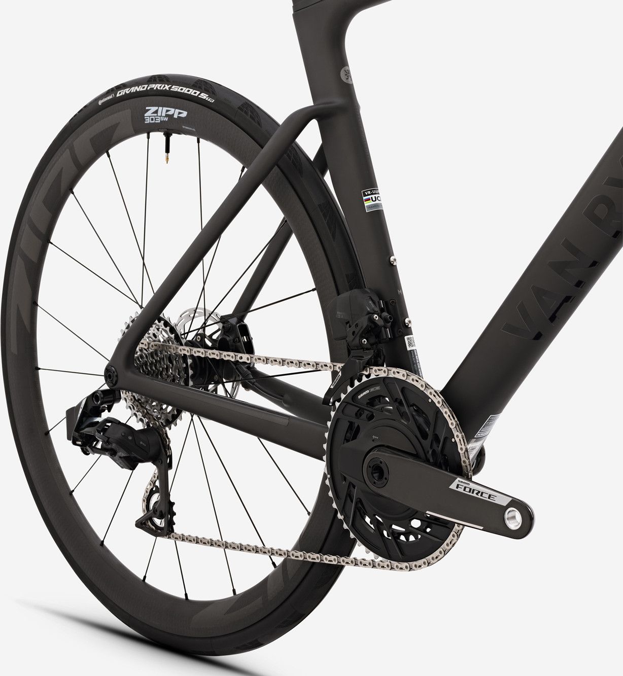 Vélo de Route Van Rysel RCR Pro Sram Force AXS 12V 700 mm Noir Carbon Raw