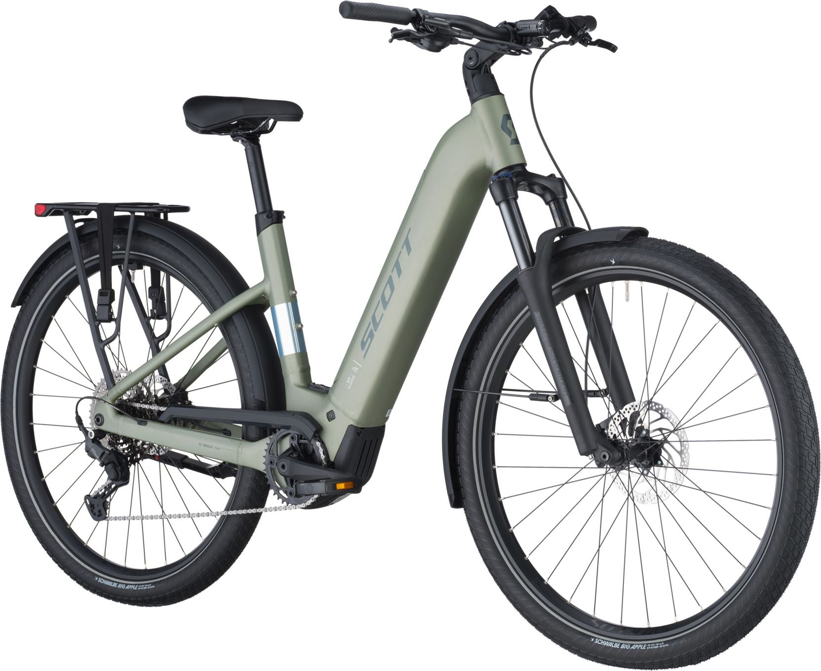 Vélo de Ville Électrique Scott Sub 30 Wave Shimano Cues 10V 600 Wh 700 mm Vert 2025 - Vélo d'Exposition