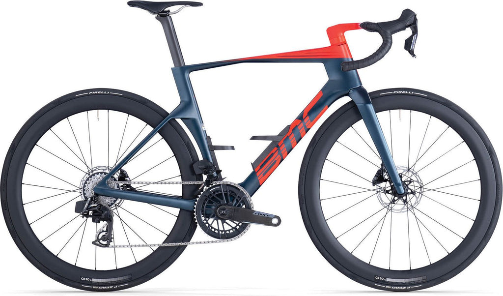 Vélo de Route BMC Teammachine R 01 Three Sram Force AXS 12V 700mm Bleu/Rouge 2026