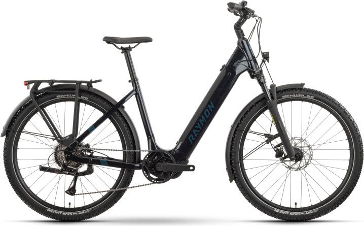 VTC Électrique Raymon TourRay Wave Shimano Acera 8V 630Wh 27.5'' Bleu 2025