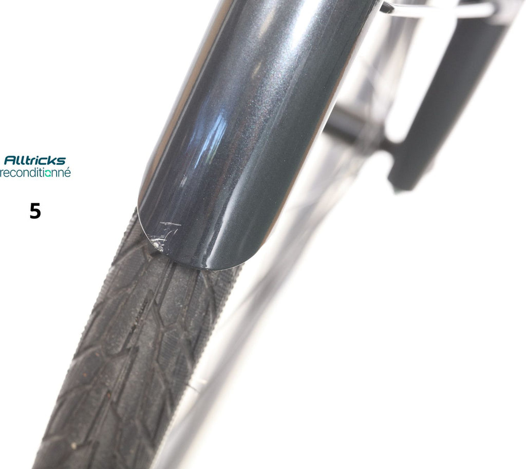 Vélo de Ville Électrique O2 Feel iSwan City Boost 6.1 Univ Shimano Altus 8V 432 Wh 28'' Gris Anthracite T.L 180/200cm - Produit Reconditionné