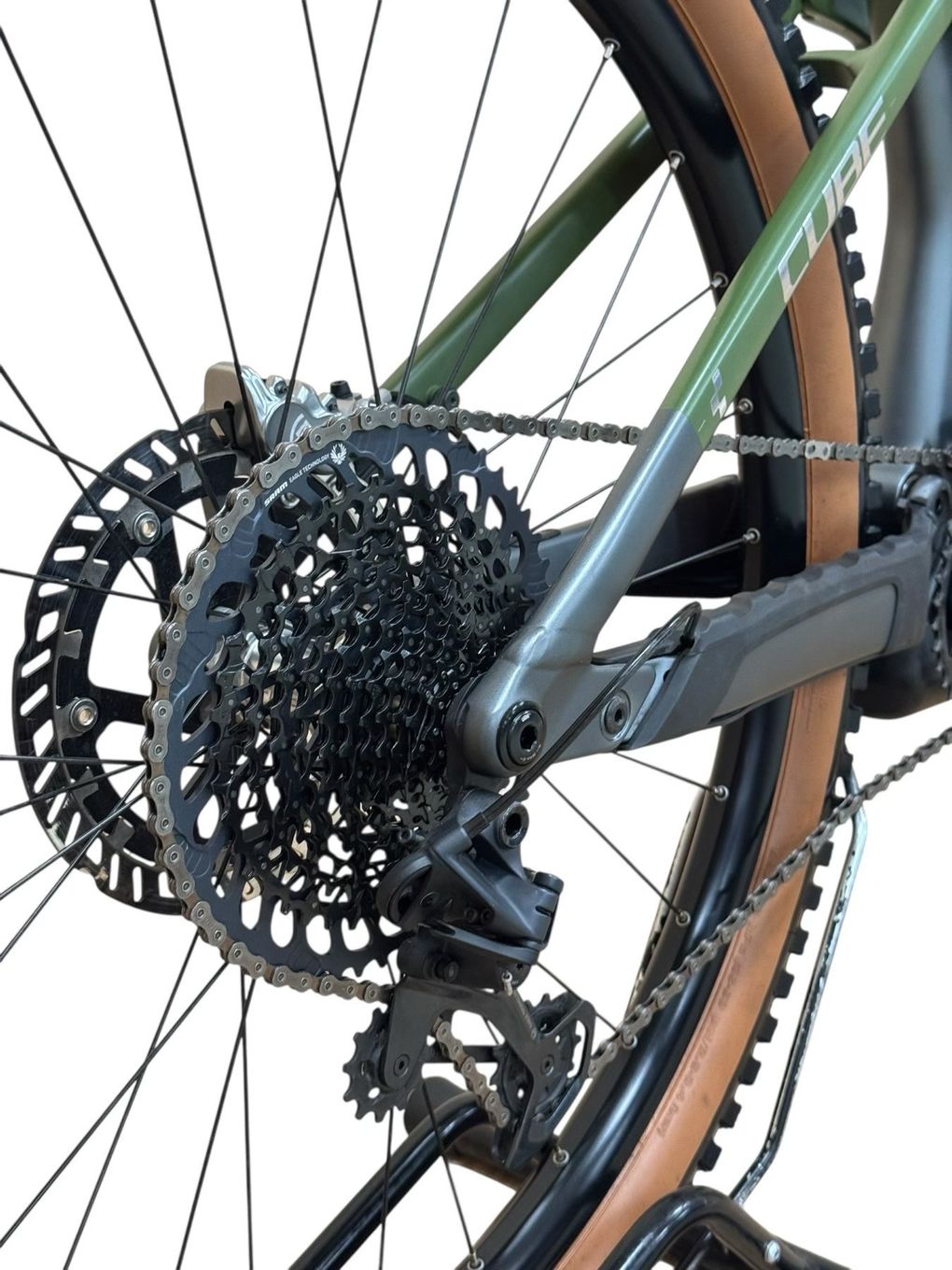 produit reconditionné . Cube Stereo Hybrid 140 HPC TM 750 Sram GX 2022 . VTT électrique . Cube . très bon état