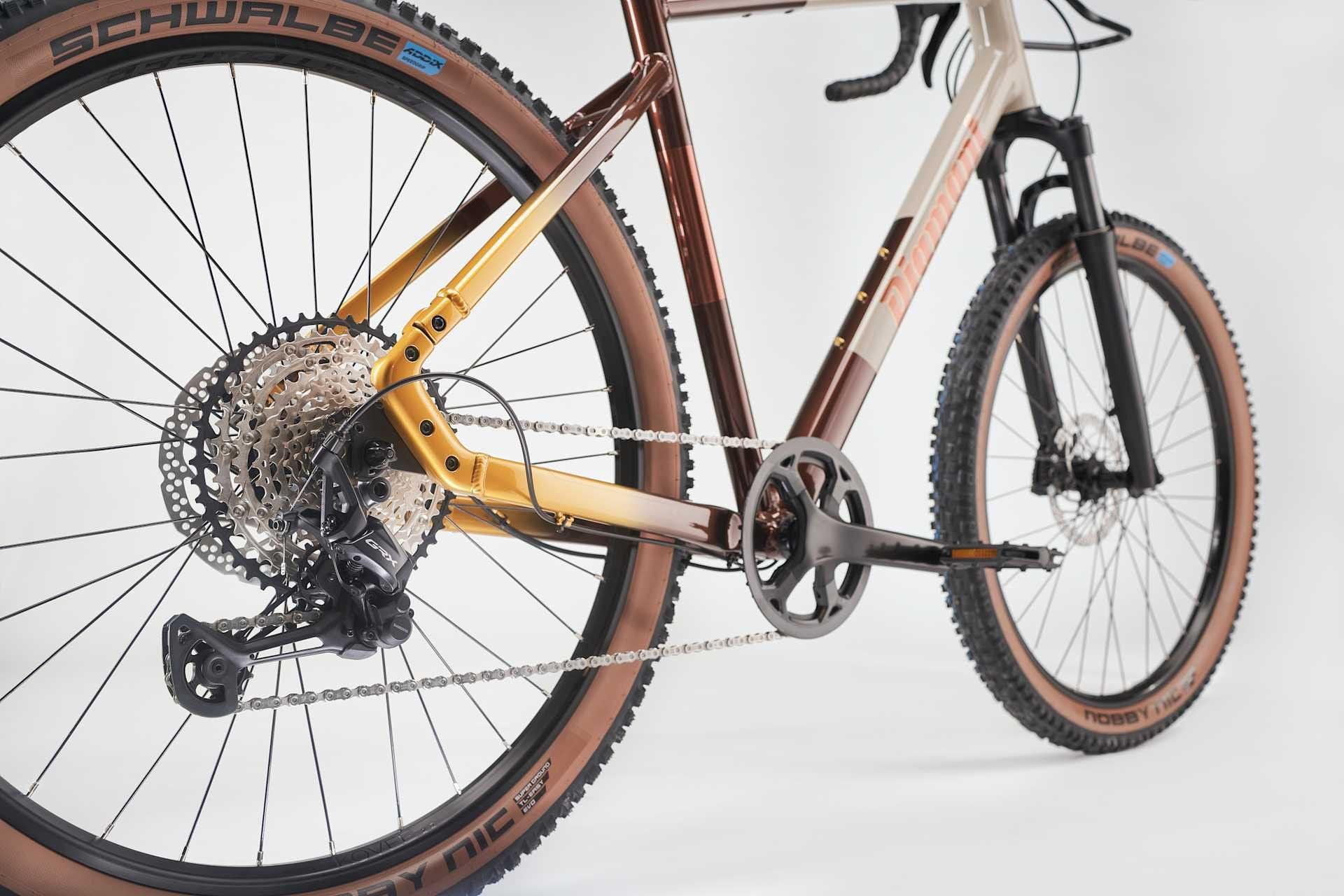 Vélo de Gravel Diamant 140 Stepover Shimano GRX 12V 27.5'' Beige/Marron 2025