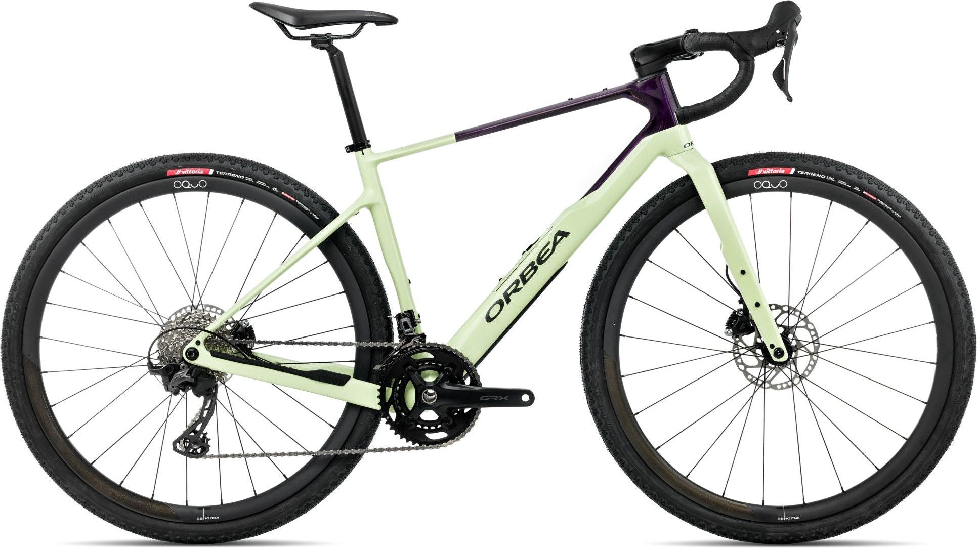 Vélo de Gravel Orbea Terra M35TEAM Shimano GRX 12V 700 mm Vert Acid Gum Violet Fantasy Carbon View 2026
