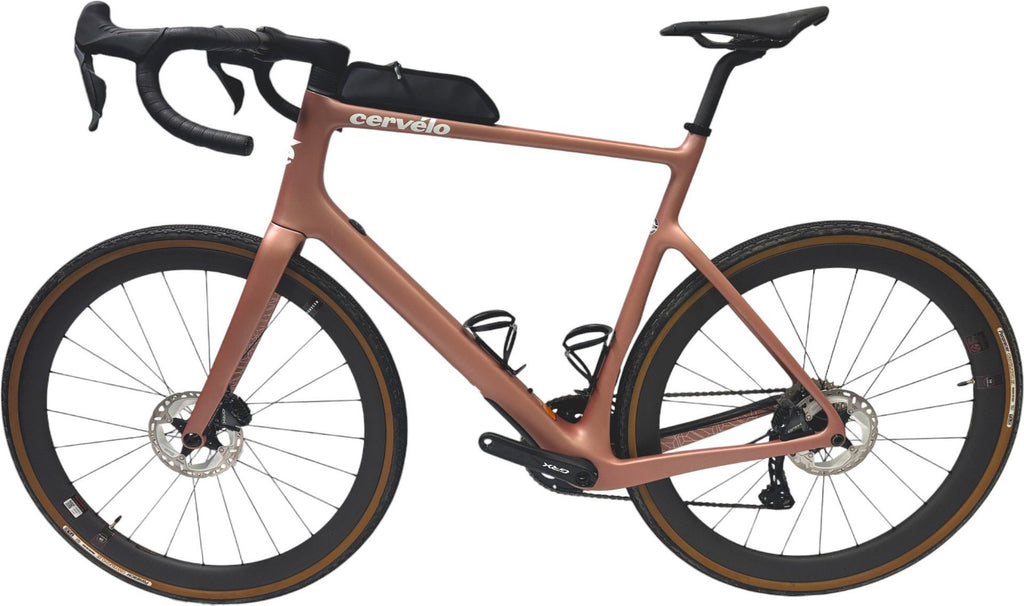 Gravel Bike Cervelo Aspero 5 Shimano GRX 815 Di2 11V Five Rose 2024 T.61 192/200cm - Produit Reconditionné