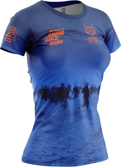 Maillot Manches Courtes Otso Short Sleeve Swim Bike Run | M | Produit Reconditionné Femme