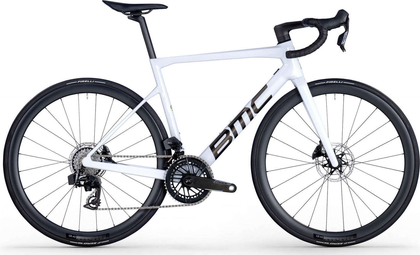 Vélo de Route BMC Teammachine SLR One Sram Force AXS 12V 700mm Blanc 2026