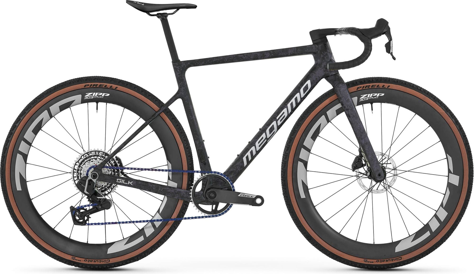 Vélo de Gravel Megamo Silk 01 Sram Force XPLR AXS 13V 700 mm Noir/Violet 2026