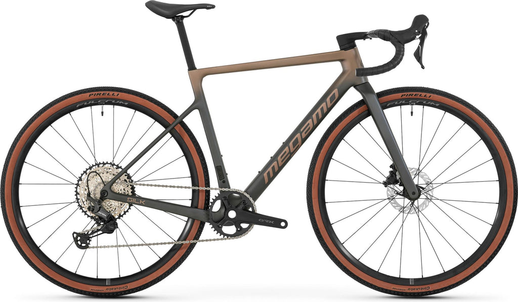 Vélo de Gravel Megamo Silk 07 Shimano GRX 12V 700 mm Noir/Marron 2026