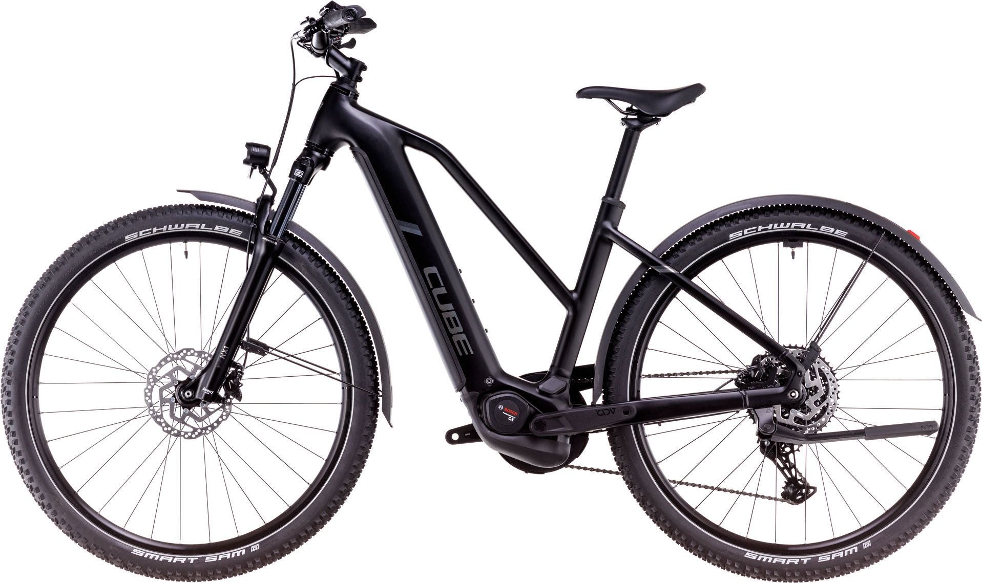 VTC Électrique Cube Nuride Hybrid Pro 600 Allroad Trapeze Shimano Cues 10V 600 Wh 29'' Noir 2025
