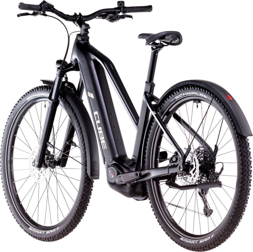 VTC Électrique Cube Nuride Hybrid Pro 600 Allroad Trapeze Shimano Cues 10V 600 Wh 29'' Noir 2025