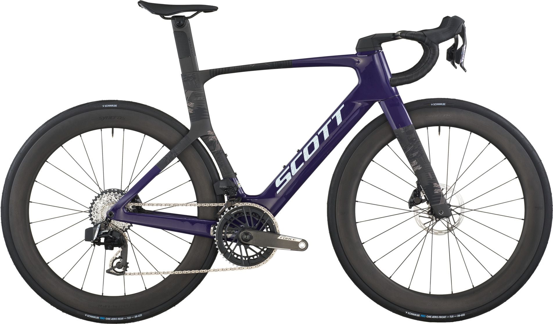 Vélo de Route Scott Foil RC Team Sram Force AXS 12V 700mm Violet/Noir 2026