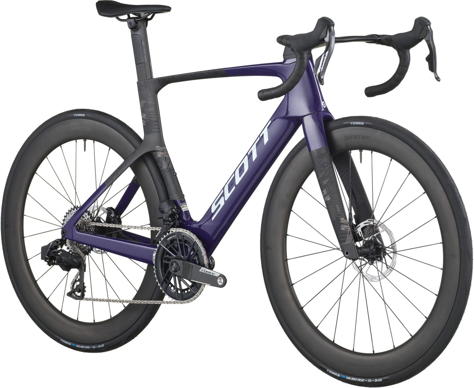 Vélo de Route Scott Foil RC Team Sram Force AXS 12V 700mm Violet/Noir 2026
