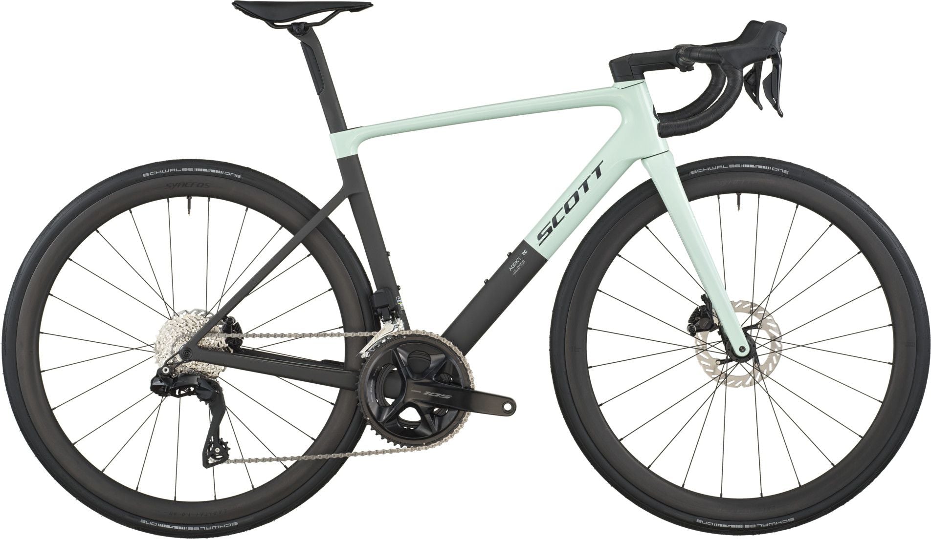 Vélo de Route Scott Addict RC 30 Shimano 105 Di2 12V 700 mm Vert/Noir 2026