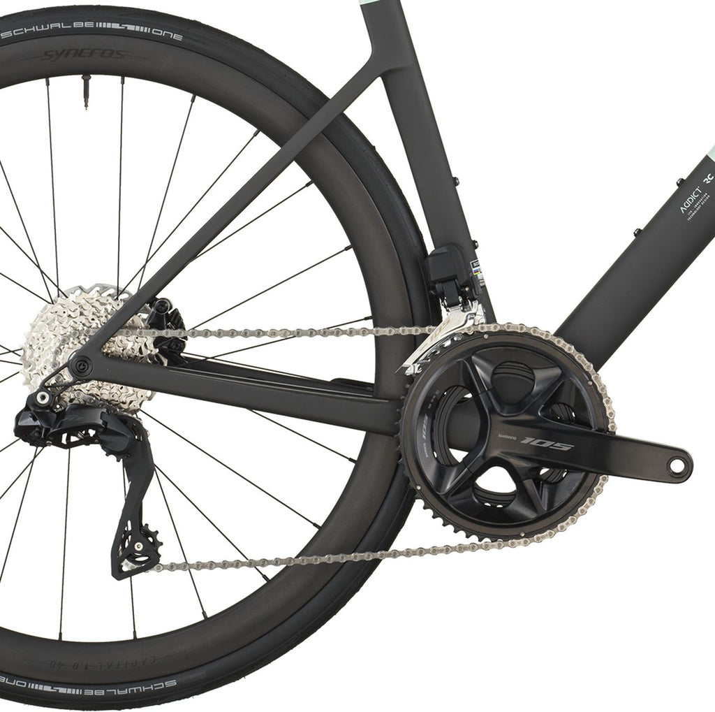 Vélo de Route Scott Addict RC 30 Shimano 105 Di2 12V 700 mm Vert/Noir 2026