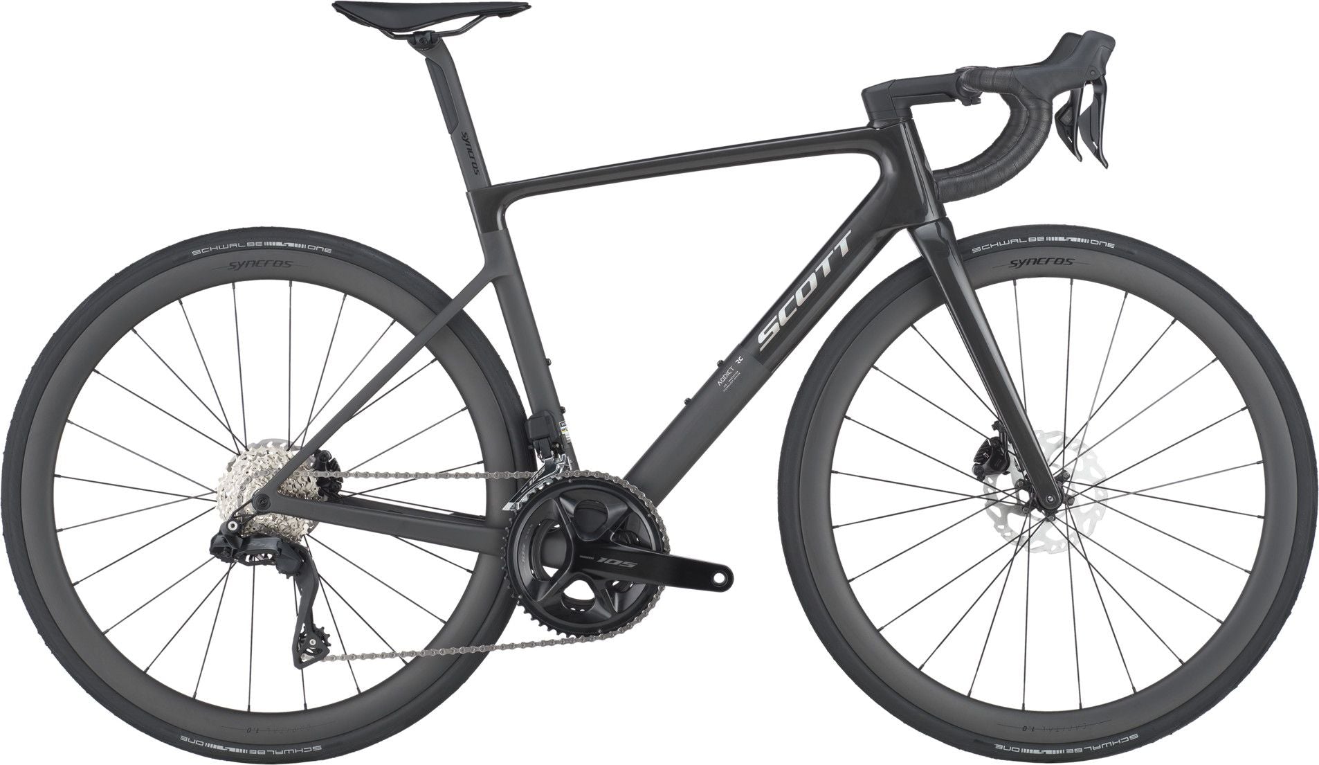 Vélo de Route Scott Addict RC 30 Shimano 105 Di2 12V 700 mm Noir 2026