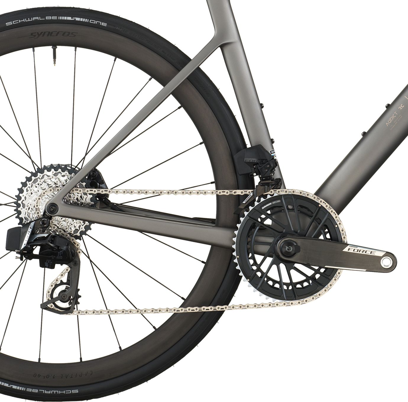 Vélo de Route Scott Addict RC Team Sram Force AXS 12V 700 mm Gris 2026
