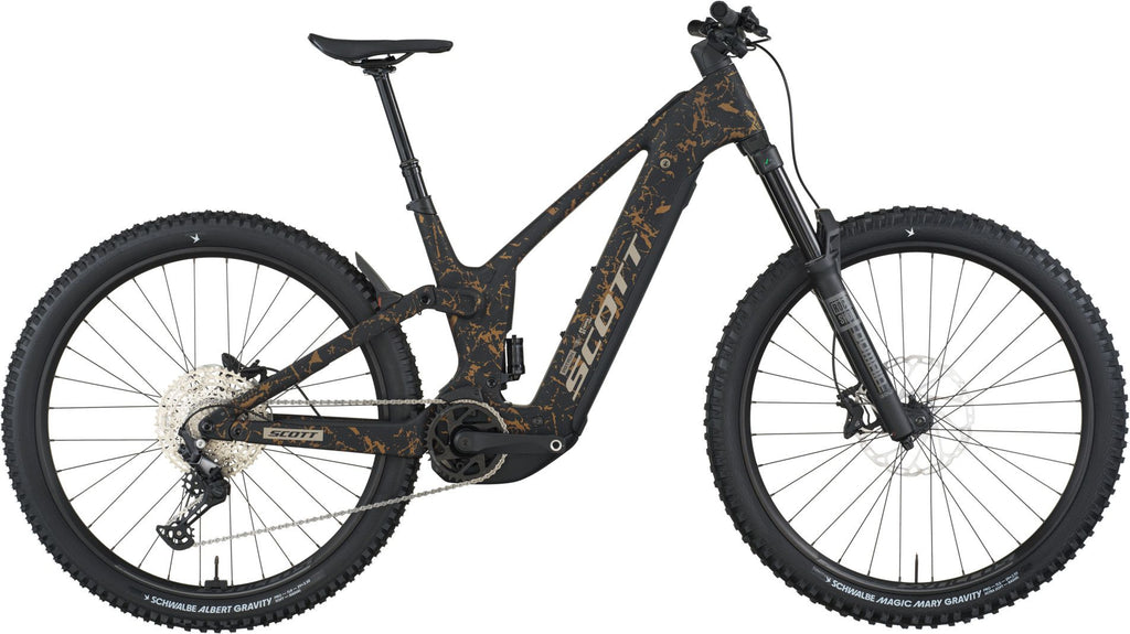 VTT Électrique Tout-Suspendu Scott Patron ST 910 12V 800Wh Bosch 100 Nm 29'' Noir/Or 2026