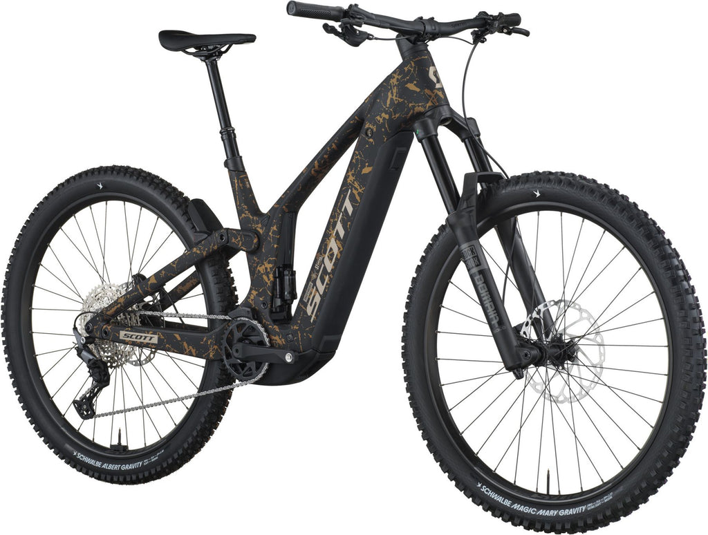 VTT Électrique Tout-Suspendu Scott Patron ST 910 12V 800Wh Bosch 100 Nm 29'' Noir/Or 2026