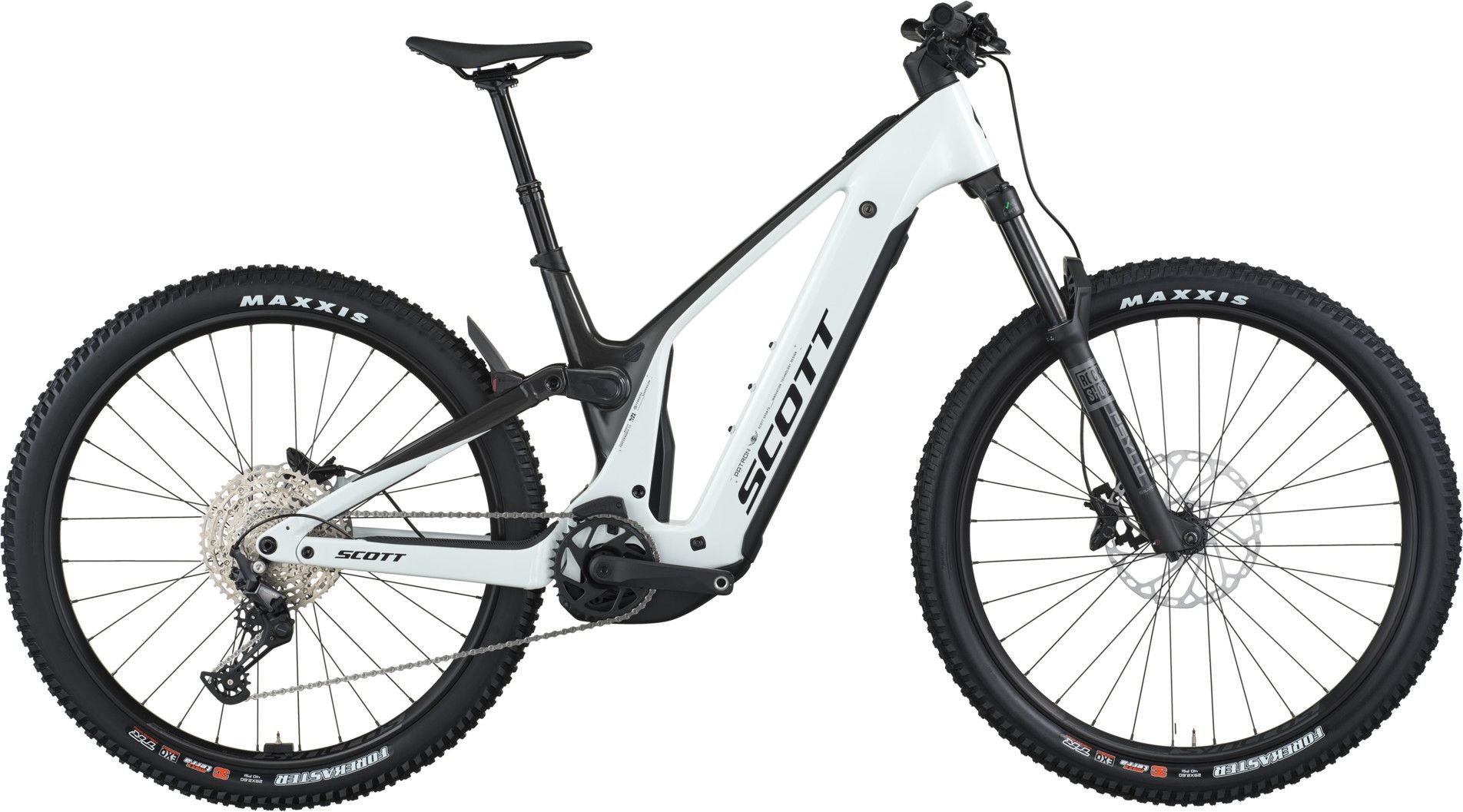 VTT Électrique Tout-Suspendu Scott Patron 920 12V 800Wh Bosch 120 Nm 29'' Blanc 2026