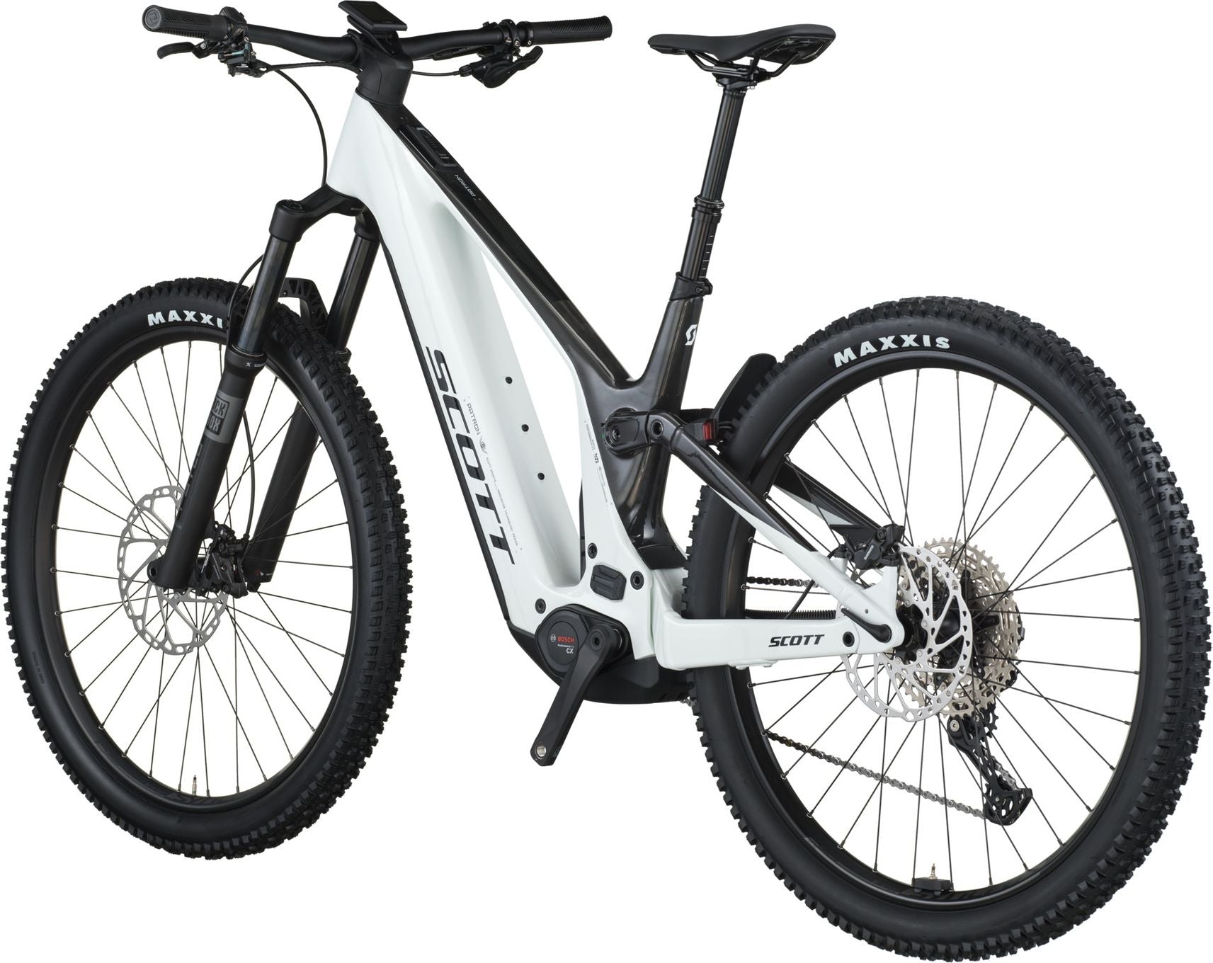 VTT Électrique Tout-Suspendu Scott Patron 920 12V 800Wh Bosch 120 Nm 29'' Blanc 2026