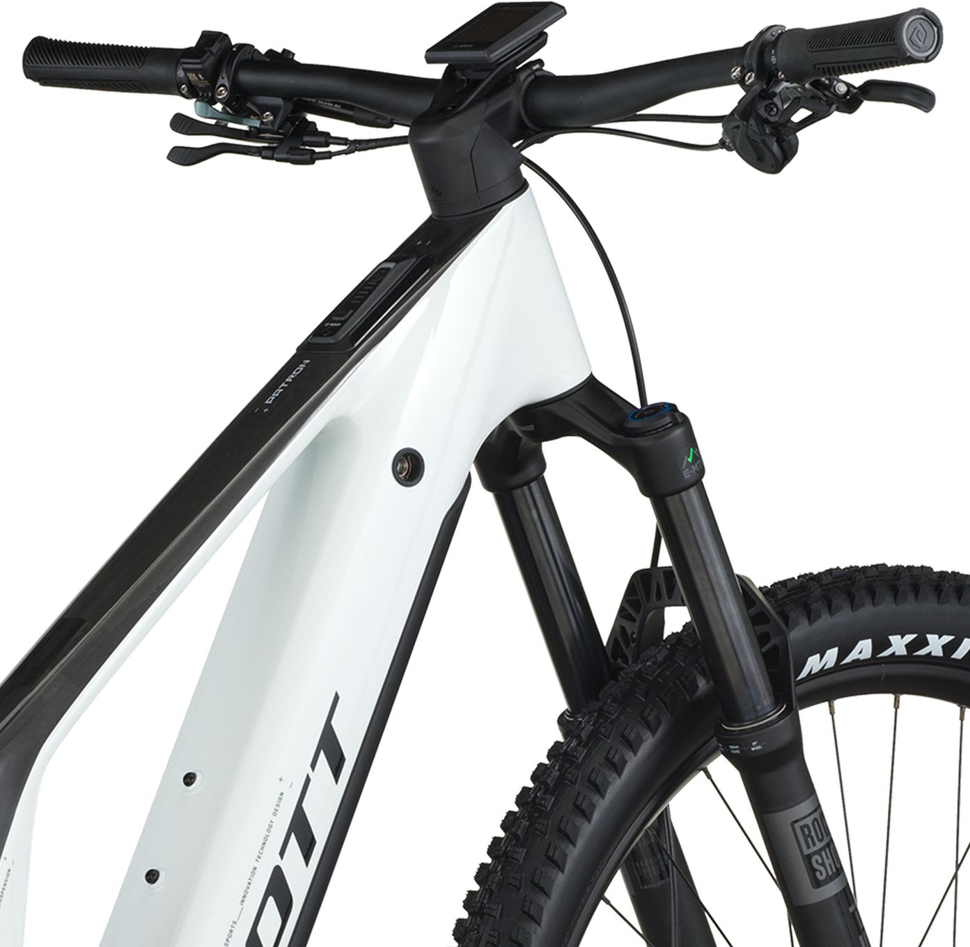 VTT Électrique Tout-Suspendu Scott Patron 920 12V 800Wh Bosch 120 Nm 29'' Blanc 2026