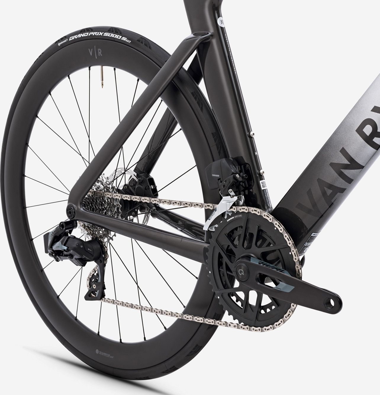 Vélo de Route Van Rysel RCR-F Pro Sram Rival AXS 12V 700 mm Gris Lunaire 2025